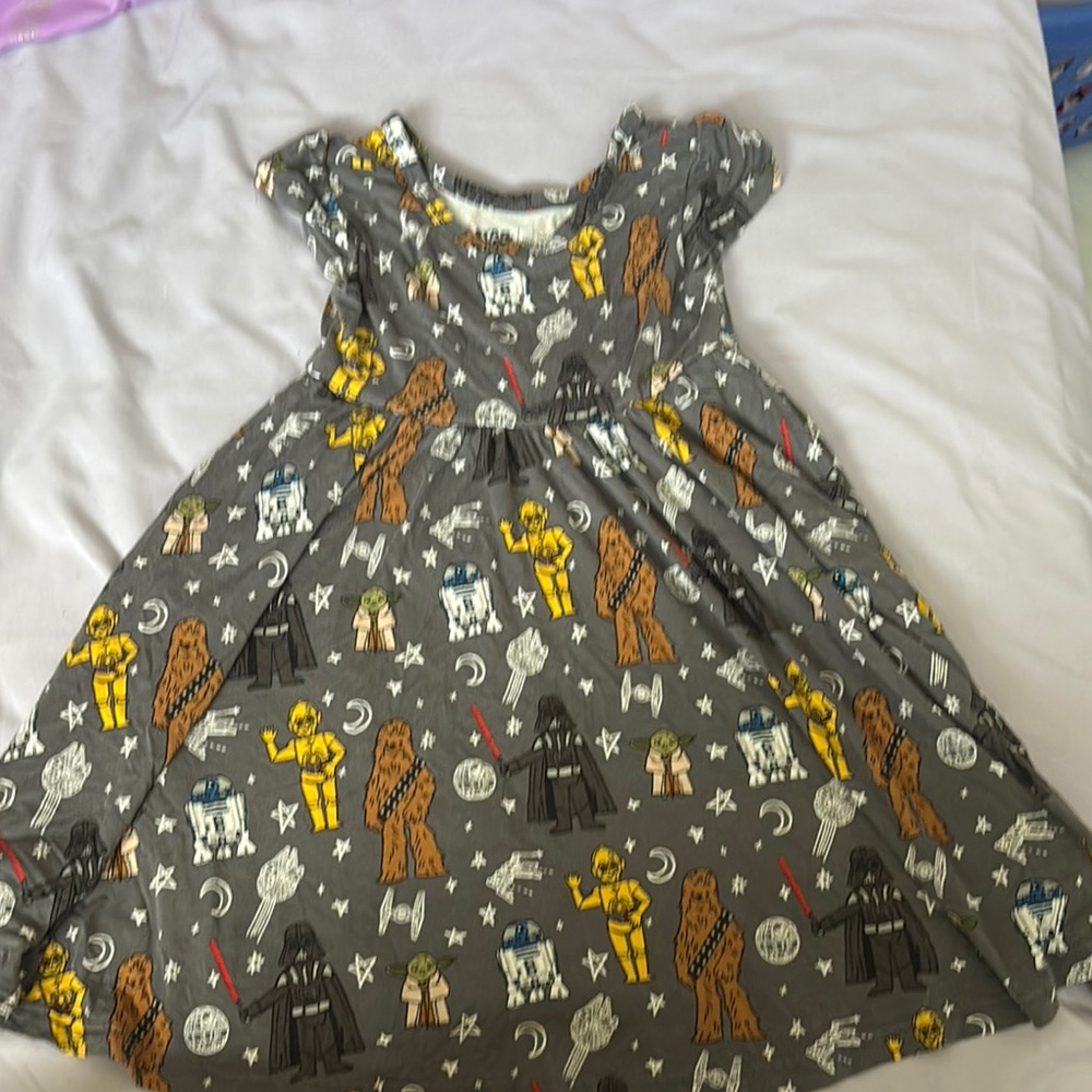 Little Sleepies Gray Star Wars Dress